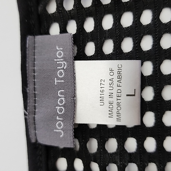 Jordan Taylor Black  Tunic Swim Suit Cover-Up Bathing Suit Cover Size Large - Picture 7 of 12